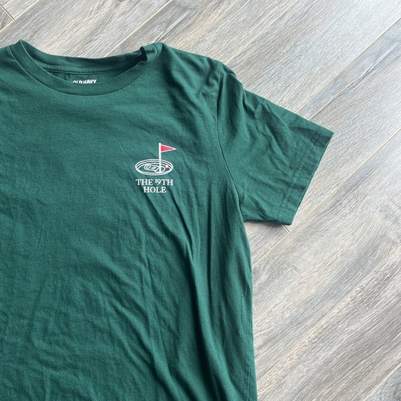 Old Navy Mens Dark Green Golf Graphic Tee - Picture 4 of 8